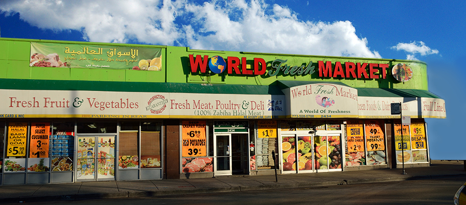 World Fresh Market Store Entrance